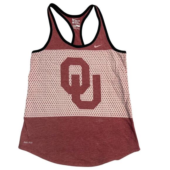 Nike Dri-Fit OU Sooners Tank Top Women's Size Small Boomer Sooner Oklahoma - Picture 1 of 5